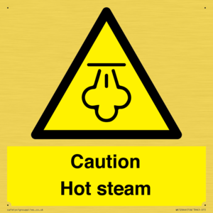 Caution Hot steam